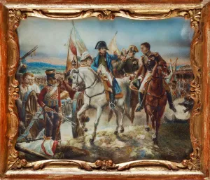Napoleon at the Battle of Friedland. Artist: Vernet, Claude Joseph (1714-1789) Napoleon at the Battle of Friedland. Artist: Vernet, Claude Joseph (1714-1789)
