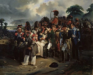 Commander Collection: Napoleon Bidding Farewell to Marshal Jean Lannes, 1858. Artist: Dorian