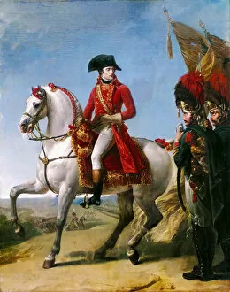 Battle Of Marengo Gallery: Napoleon Bonaparte, First Consul, Reviewing his Troops after the Battle of Marengo