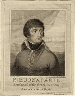 Classicism Prints: Napoleon Bonaparte as First Consul of France, 1801. Artist: Nutter, William (1754-1802)
