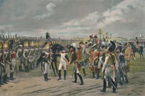 Decorating Prints: Napoleon Decorating The Russian Grenadier at Tilsitt, 1807, (1896)