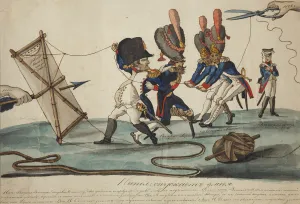 Terebenev Prints: Napoleon Flying Kite, 1813