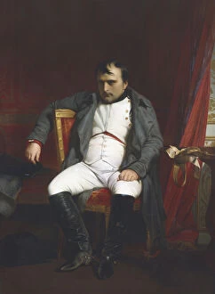First Consul Bonaparte Collection: Napoleon at Fontainebleau During the First Abdication - 31 March 1814, (1845)