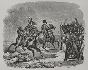 Napoleon I at the Battle of Jena, (14 October 1806), 1856. Creator: Williams