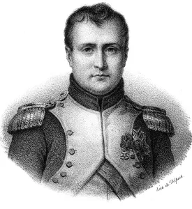 Napoleon I Bonaparte (1769-1821), Emperor of France from 1804, c1830. Napoleon enjoyed a meteoric rise through the ranks of the French Revolutionary army. In 1799 he led a coup to overthrow the government, the Directory, and became first consul and effective dictator of France. In 1804, he declared himself Emperor, and embarked on a series of military campaigns across Europe, the Napoleonic Wars. Victories such as Austerlitz and Jena led to France establishing its power across much of the continent. In 1812, however, Napoleon embarked on a disastrous invasion of Russia and defeat at Leipzig in 1813 led to his abdication and exile to Elba. He ecaped in 1815, raised another army, but was finally defeated by Wellington at Waterloo, and exiled again to St Helena Napoleon I Bonaparte (1769-1821), Emperor of France from 1804, c1830. Artist: Delpech