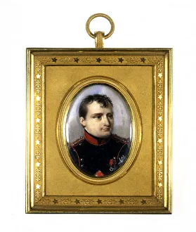 Napoleon I in the uniform of the National Guard, 1812. Creator: Jean-Baptiste Isabey