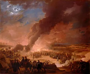 Battle Of Austerlitz Collection: Napoleon I visiting the bivouacs of the army in the evening, the day before the Battle of