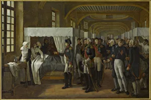 Napoleon I visiting the infirmary of Les Invalides, February 11, 1808 Napoleon I visiting the infirmary of Les Invalides, February 11, 1808