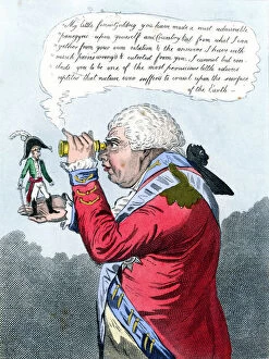 Humour Collection: Napoleon and King George III as Gulliver and the King of Brobdingnag, July 1803