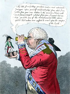 Napo Collection: Napoleon and King George III as Gulliver and the King of Brobdingnag, July 1803