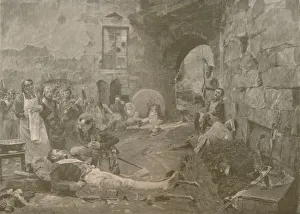 William Baxter Closson Prints: Napoleon and Marshal Lannes at Essling