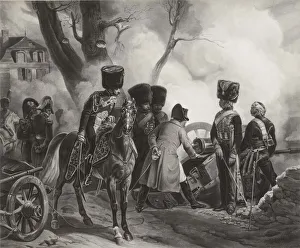 Bonaparte Prints: Napoleon at Montereau: The bullet that will kill me is not yet cast