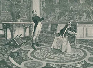 Jean Paul Prints: Napoleon And Pius VII at Fontainbleau, 1813, (1896). Artist: Peter Aitken