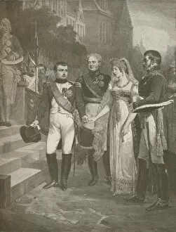 Mecklenburg Strelitz Collection: Napoleon Receiving The Queen of Prussia at Tilsit, 1807, (1896). Artist: Peter Aitken