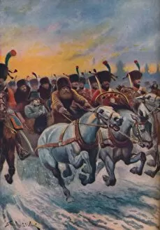 Waverley Book Company Gallery: Napoleon at the Retreat from Moscow, c1925. Artist: Stanley Llewellyn Wood