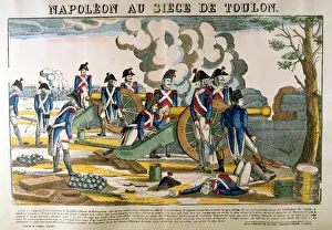 Napoleon at the Siege of Toulon, 1793, (c1835). Artist: Francois Georgin Napoleon at the Siege of Toulon, 1793, (c1835). Artist: Francois Georgin