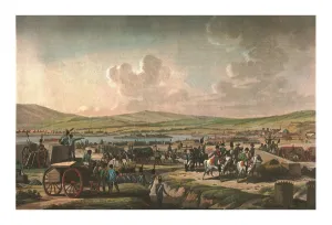 Napoleon visiting the siege works at Danzig led by Marshal Lefebvre, 9 May 1807, (c1850)