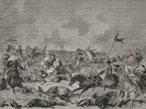 Napoleonic Wars: Battle of Mount Tabor (16 April 1799), 1879. Creator: Adolphe Francois Pannemaker