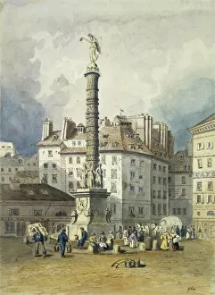 Images Dated 29th September 2005: Napoleons Column, Place du Chatelet, Paris, 19th century