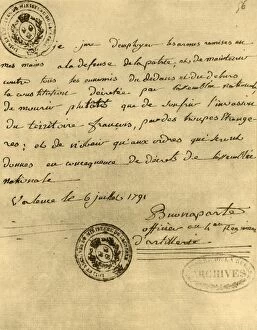 Oath Gallery: Napoleons constitutional oath, 6 July 1791, (1921). Creator: Napoleon Bonaparte I