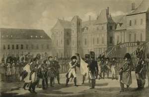 Napoleons Departure from Fontainebleau, 20 April 1814, (1921). Creator: Unknown