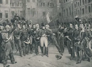 Vernet Collection: Napoleons Farewell To The Imperial Guard At Fontainebleau, April 20, 1814, (1896)