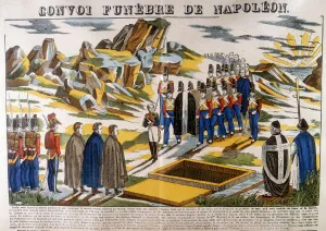 Facing Away Prints: Napoleons funeral cortege, St Helena, 1821 (1826)