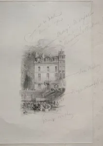 Joseph Mallord William Turner British Prints: Napoleons Logement, Quai Conti, 1836. Creator: John Horsburgh (British, 1791-1869)