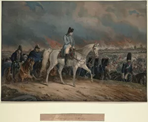 Napoleons Retreat from Moscow, 1847. Artist: Anonymous