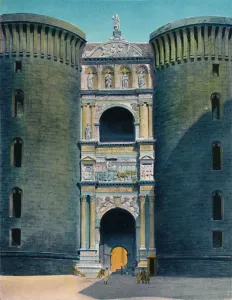 Scale Prints: Napoli - Castel Nuovo, Arco D Aragona, c1900. Creator: Unknown
