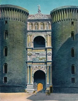 Napoli - Castel Nuovo, Arco D Aragona, c1900. Creator: Unknown