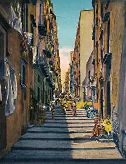 Housing Gallery: Napoli - Pallonetti Santa Lucia, c1900. Creator: Unknown