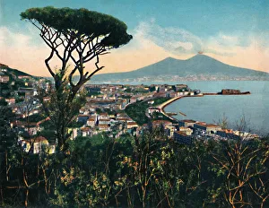 Napoli - Panorama Dalla Tomba Di Virgilio, (Tomb of Virgil ), c1900. Creator: Unknown Napoli - Panorama Dalla Tomba Di Virgilio, (Tomb of Virgil ), c1900. Creator: Unknown