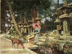 Ponting Prints: Nara, the Heart of Old Japan, 1910. Creator: Herbert Ponting