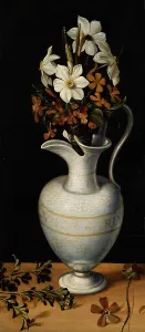 Sweet Violet Prints: Narcissi, Periwinkle and Violets in a Ewer. Creator: Ludger Tom Ring the Younger