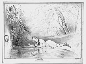 Doyle Gallery: Narcissus (by particular desire.), 1833. Creator: John Doyle