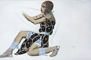 Narcisse Prints: Narcissus. Costume design for the ballet Narcisse by N