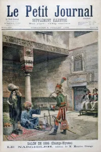 Nargileh Prints: The Narguileh, Egypt, 1896. Artist: Maurice Orange