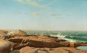 Haseltine William Stanley Prints: Narragansett Bay, 1864. Creator: William Stanley Haseltine