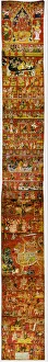 Scroll Painting Prints: A Narrative Scroll from Andhra Pradesh, c. 1875. Creator: Unknown
