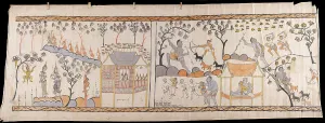 Thailand Southeast Asia Prints: Narrative Scroll: Vessantara Jataka, 1st half 20th century. Creator: Unknown