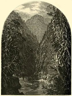 Granville Prints: Narrows near Lewistown, 1874. Creator: Adolf Closs