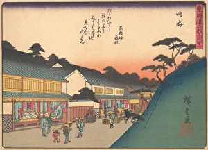 Clothes Shop Prints: Narumi, from the series The Fifty-three Stations of the Tokaido Road