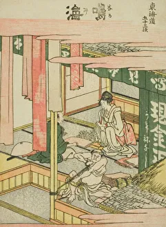 House On Stilts Prints: Narumi, from the series Fifty-three Stations of the Tokaido (Tokaido gojusan tsugi)