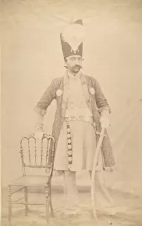 Naser al-Din Shah, ca. 1852-55. Creator: Luigi Pesce