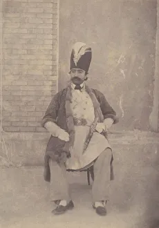 Nassereddin Shah Qajar Prints: Naser al-Din Shah, ca. 1855-58. Creator: Possibly by Luigi Pesce