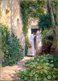 Images Dated 17th May 2018: Nasturtiums, c. 1903. Artist: Tucker, Tudor St George (1862-1906)