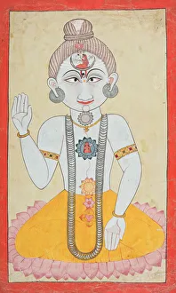 Topknot Prints: A Nath Yogi (image 1 of 3), 19th century. Creator: Unknown