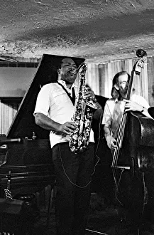 Bass Clef Gallery: Nathan Davis and P Ind, Bass Clef, Hoxton Square, London, Aug 1987. Artist: Brian O Connor