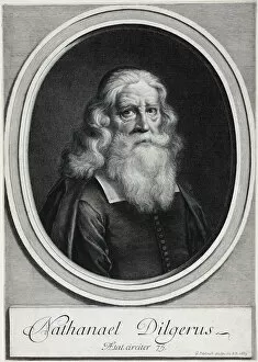 Minister Collection: Nathanael Dilgerus, 1683. Creator: Gerard Edelinck